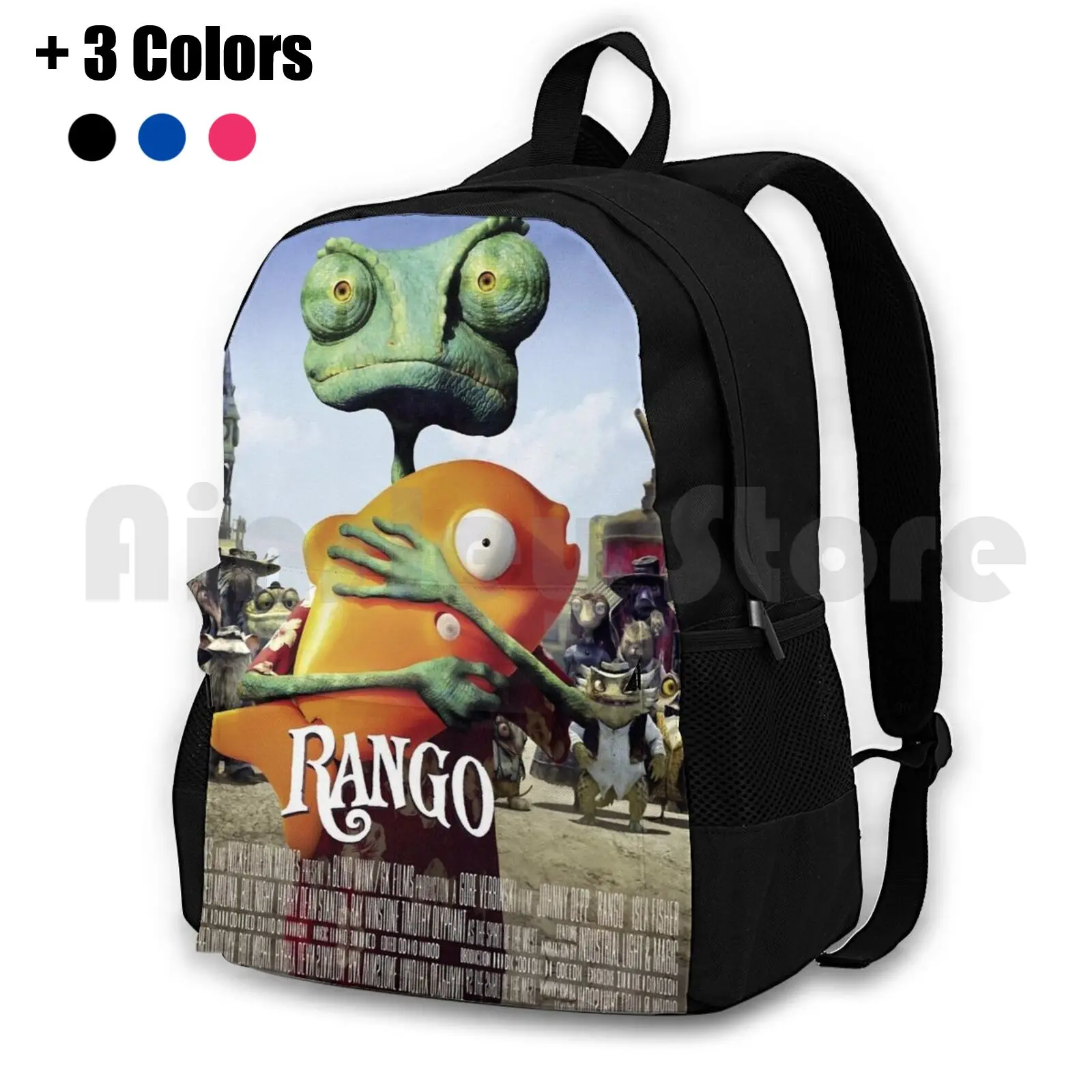 

Movie Poster Merchandise Outdoor Hiking Backpack Waterproof Camping Travel Rango Rango Movie Rango Film Rango Film Rango Movie
