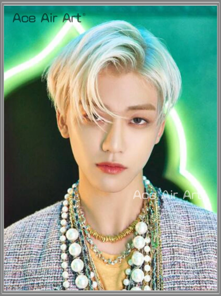 

5d Diy Full Drill Diamond Painting Kpop N C T Boys C ross Stitch Kit Mosaic Art Fans Gift Collection