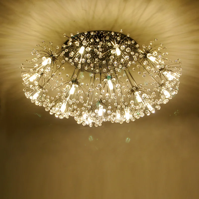 Современный кристалл освещение дома деко светодиодный потолочный светильник