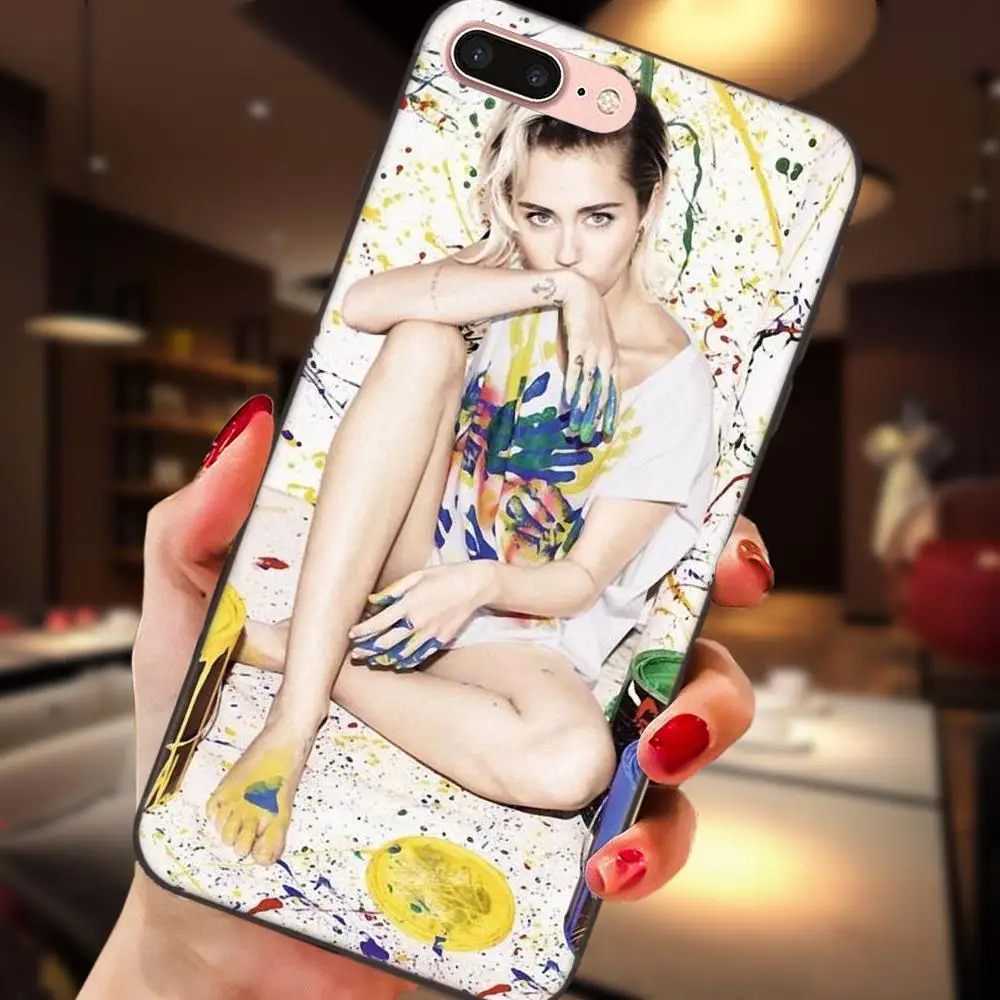 Милый чехол для телефона с рисунком поп-певицы Miley Cyrus Huawei Honor Enjoy Mate Note 6s 8 9 10 20 Lite Play