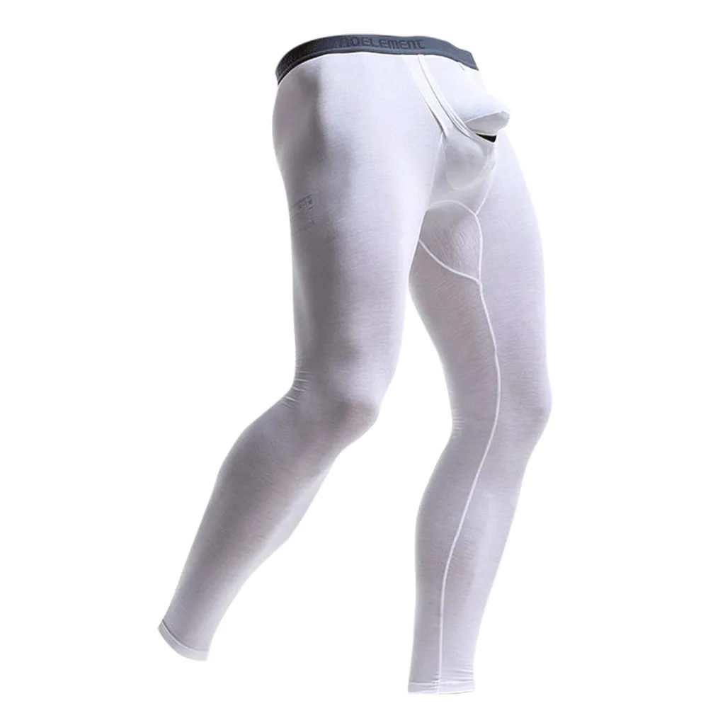 2019 мужские кальсоны термобелье леггинсы с карманами и выпуклым разделением