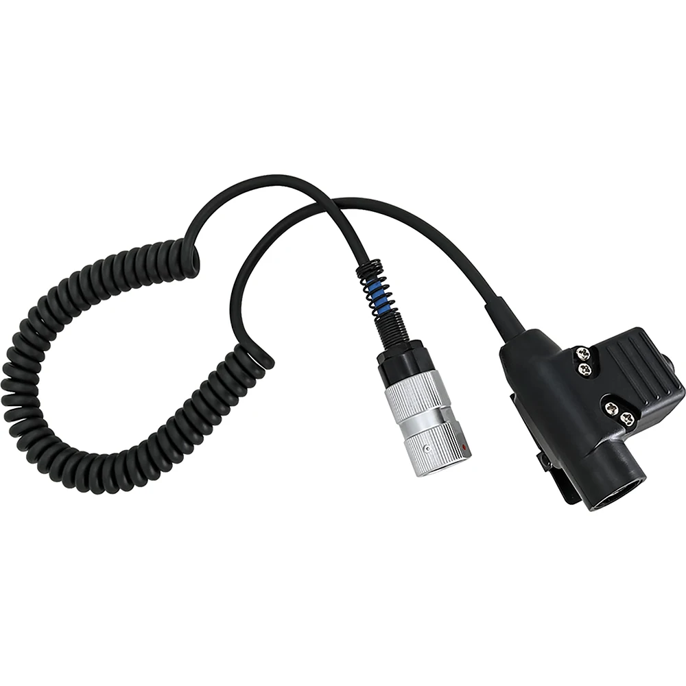 6-pin spring wire U94 PTT, suitable for prc152148 adapter intercom air gun hunting noise reduction shooting earphone accessorie enlarge