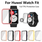 Мягкий защитный чехол из ТПУ на весь экран, защитный чехол, рамка для Huawei Watch, ремешок, защитный бампер, защитный чехол
