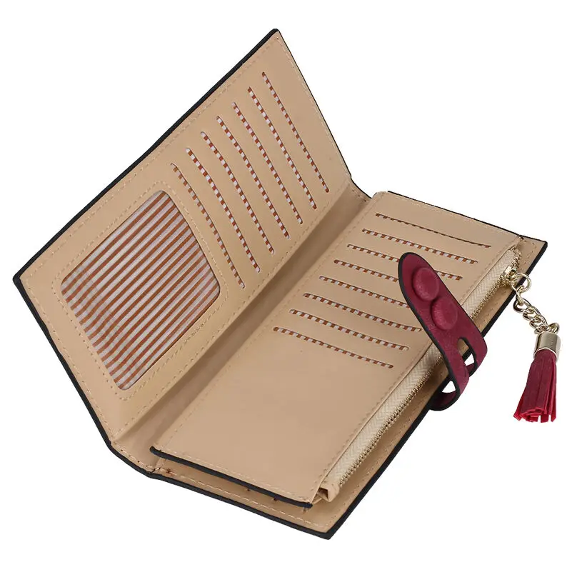 Кошелек женский из искусственной кожи клатч на молнии|Женские кошельки| |