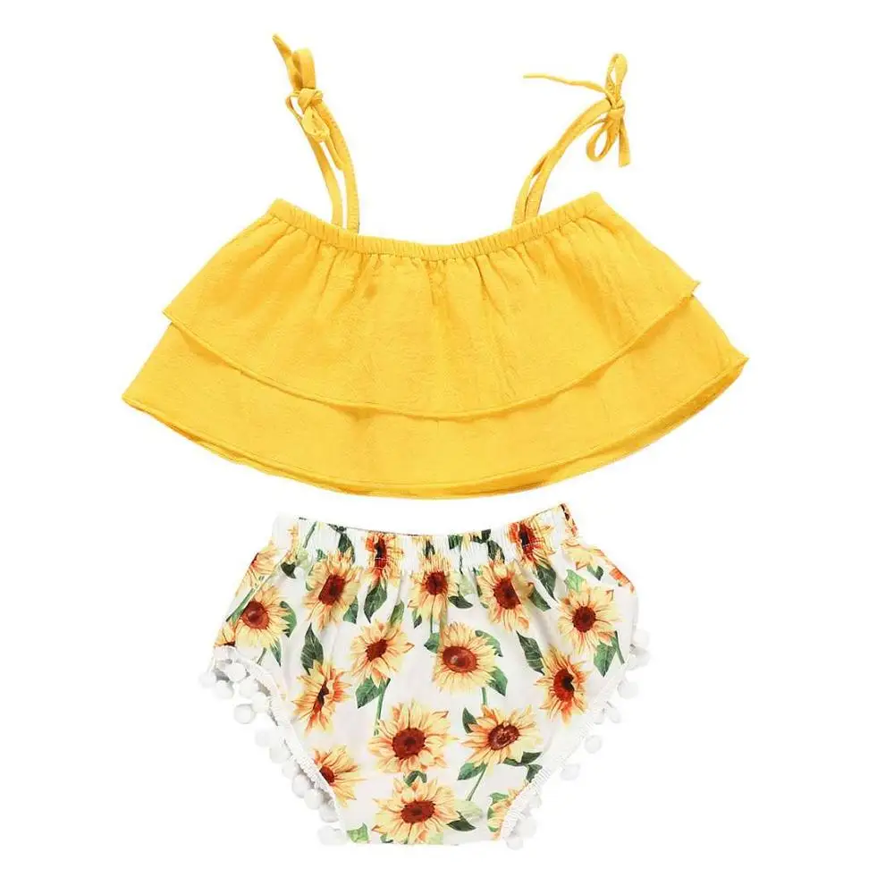 Весенне летняя/осенняя одежда для маленьких девочек Повседневный однотонный