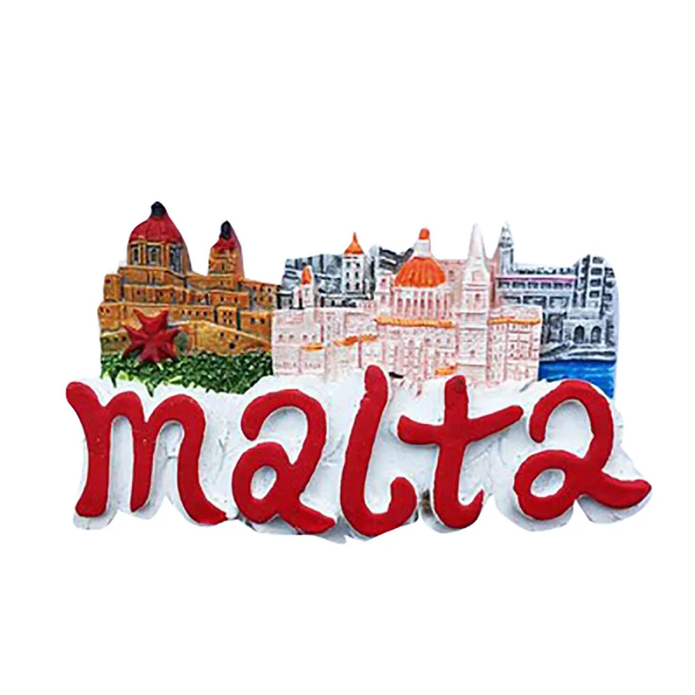 Lychee Life Malta живописные магниты на холодильник креативный 3D холодильник магнитная наклейка украшение дома сувениры для путешествий