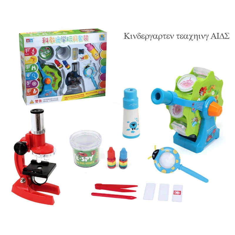 Детский микроскоп набор начальная школа детский сад научный эксперимент учебная