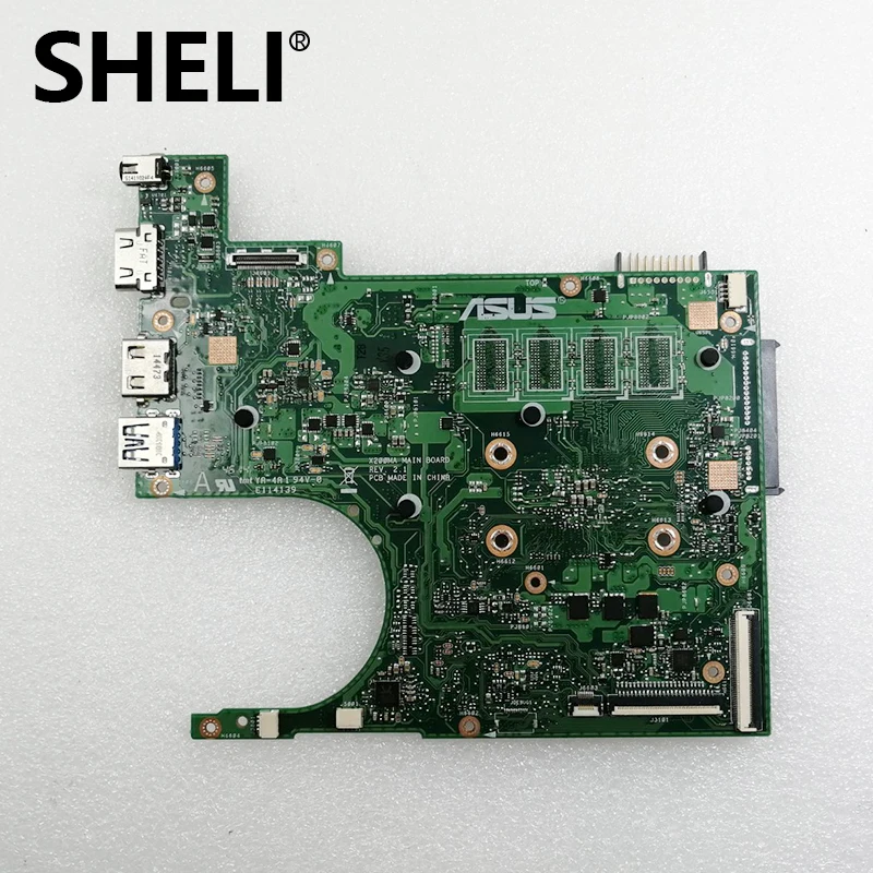 Материнская плата SHELI для ноутбука Asus X200MA N2815 2 Гб памяти двухъядерный rev. 2.1 на 100%