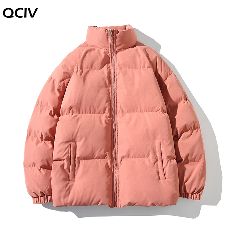 Winter Jacket Men Parkas Thicken Warm Coat Mens Stand Collar Jackets Solid Color Parka Coat Women Fashion New Streetwear 5XL