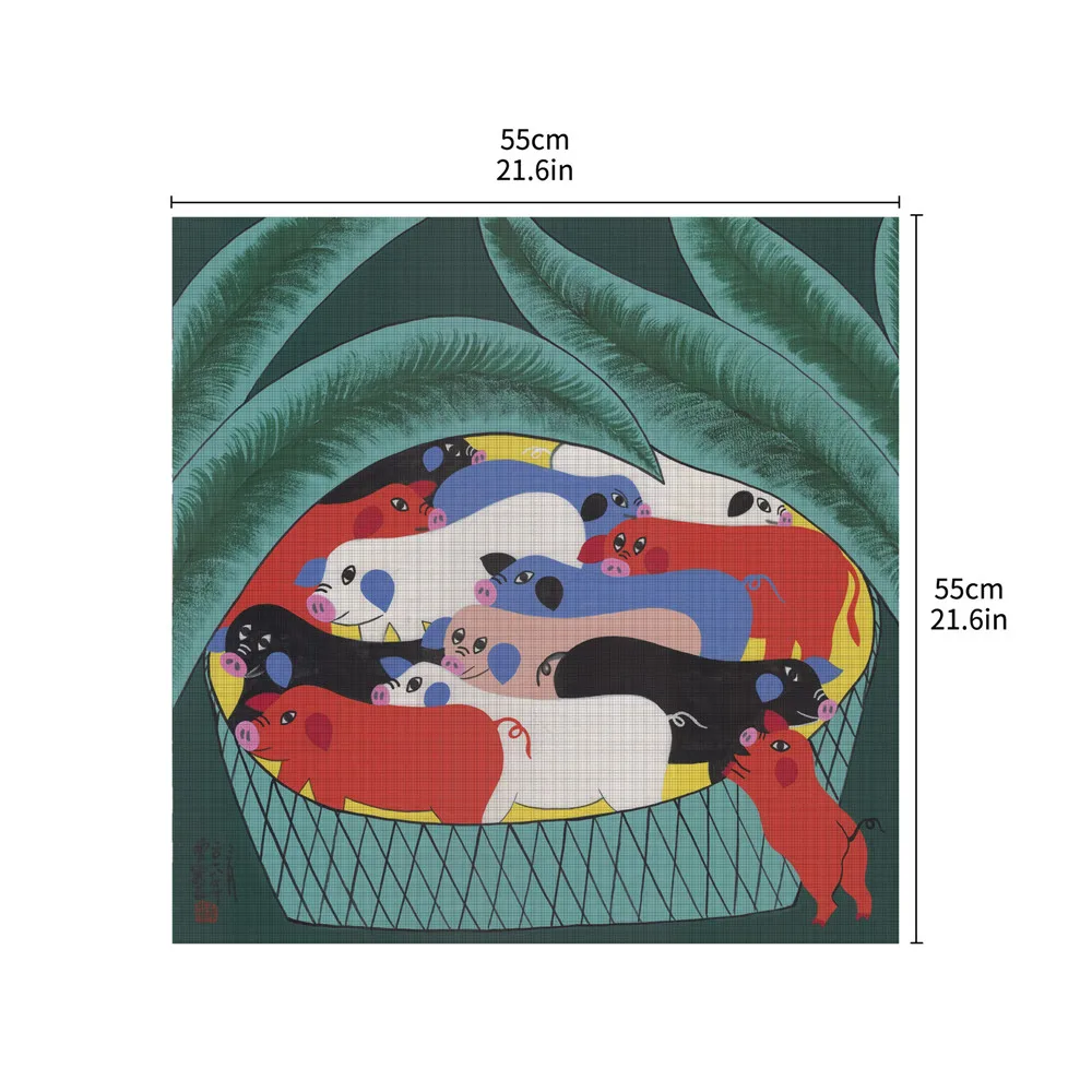 Мандала флюоресцентная Водонепроницаемая искусственная кожа для кафе и