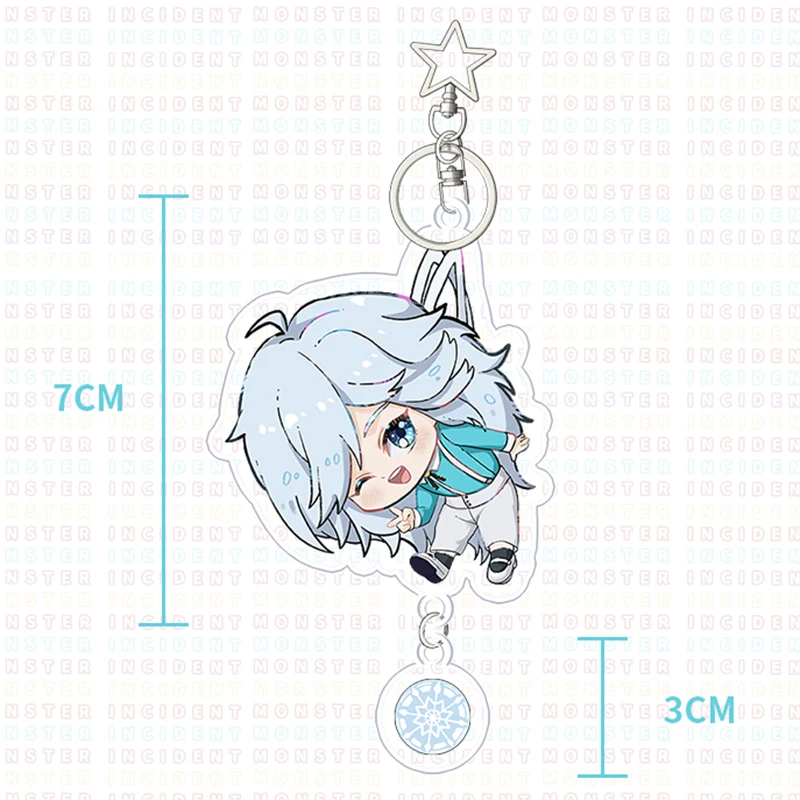 

Anime Kemono Jihen Kusaka Kabane Cosplay Acrylic Pendants Keychains Inugami Kohachi Students Cartoon Keychain Bags Pendant Props