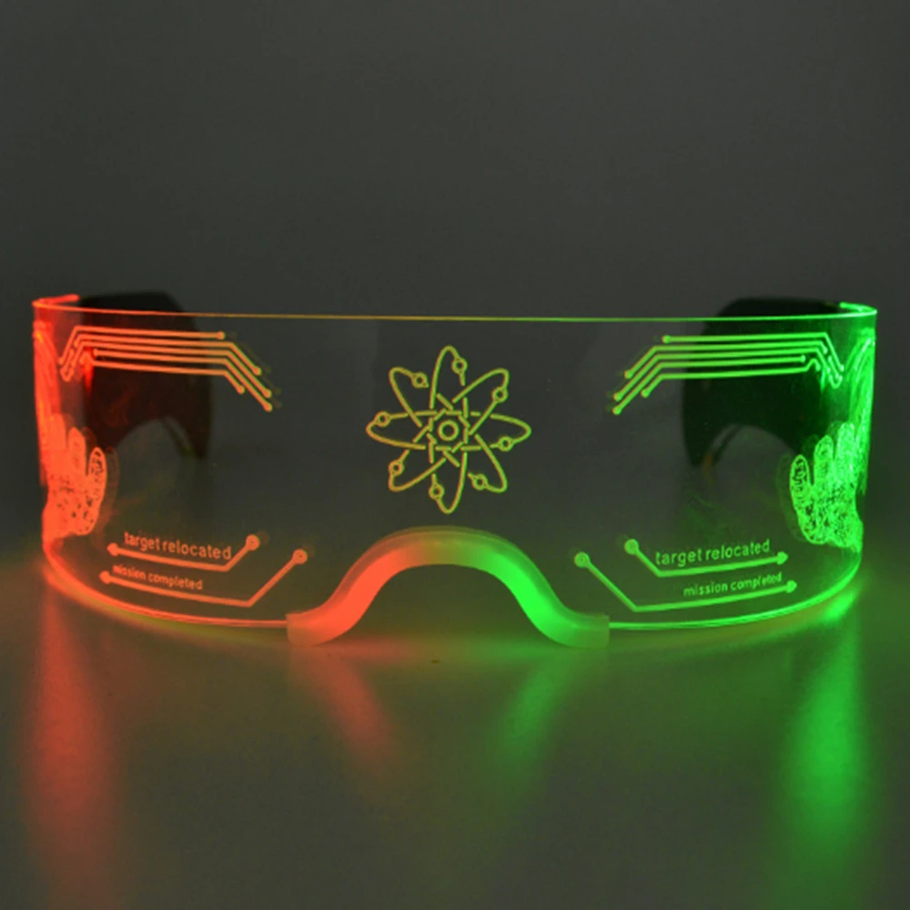 

LED glowing glasses flashing neon lights bar party party Christmas colorful glowing glasses carnival party decoration