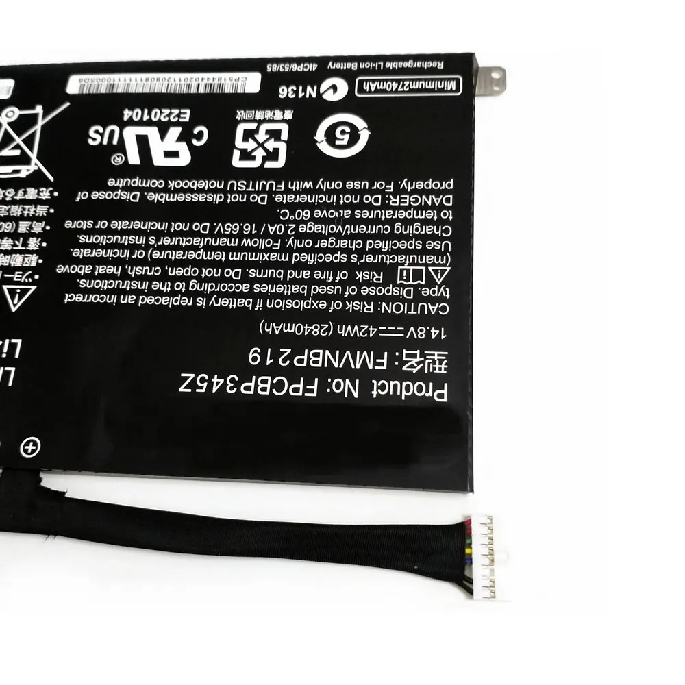 Оригинальный аккумулятор FPCBP345Z для ноутбука Fujitsu LifeBook UH572 UH552 ультрабук FMVNBP219 FPB0280