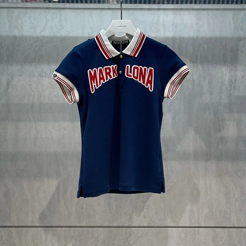 Женская рубашка поло из эластичного хлопка|Рубашки для гольфа| |