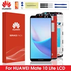 Оригинальный дисплей для Huawei Mate 10 Lite, ЖК-дисплей с сенсорным экраном и дигитайзером с рамкой для Huawei Mate10 Lite, Nova 2, RNE-L21 Screen