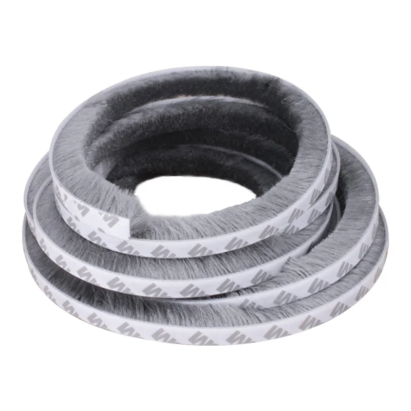 

1/3/5M Brush Strip Self Adhesive Wind-proof Home Door Window Sealing Strip Draught Excluder Brush Weather Strip Seal Tape Strip