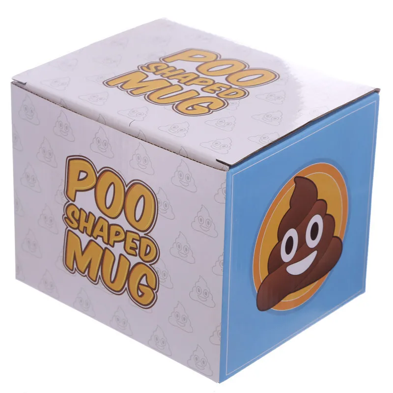 

New style wacky whole person ceramic poop cup milk ceramic mug with lid coffee cup gift
