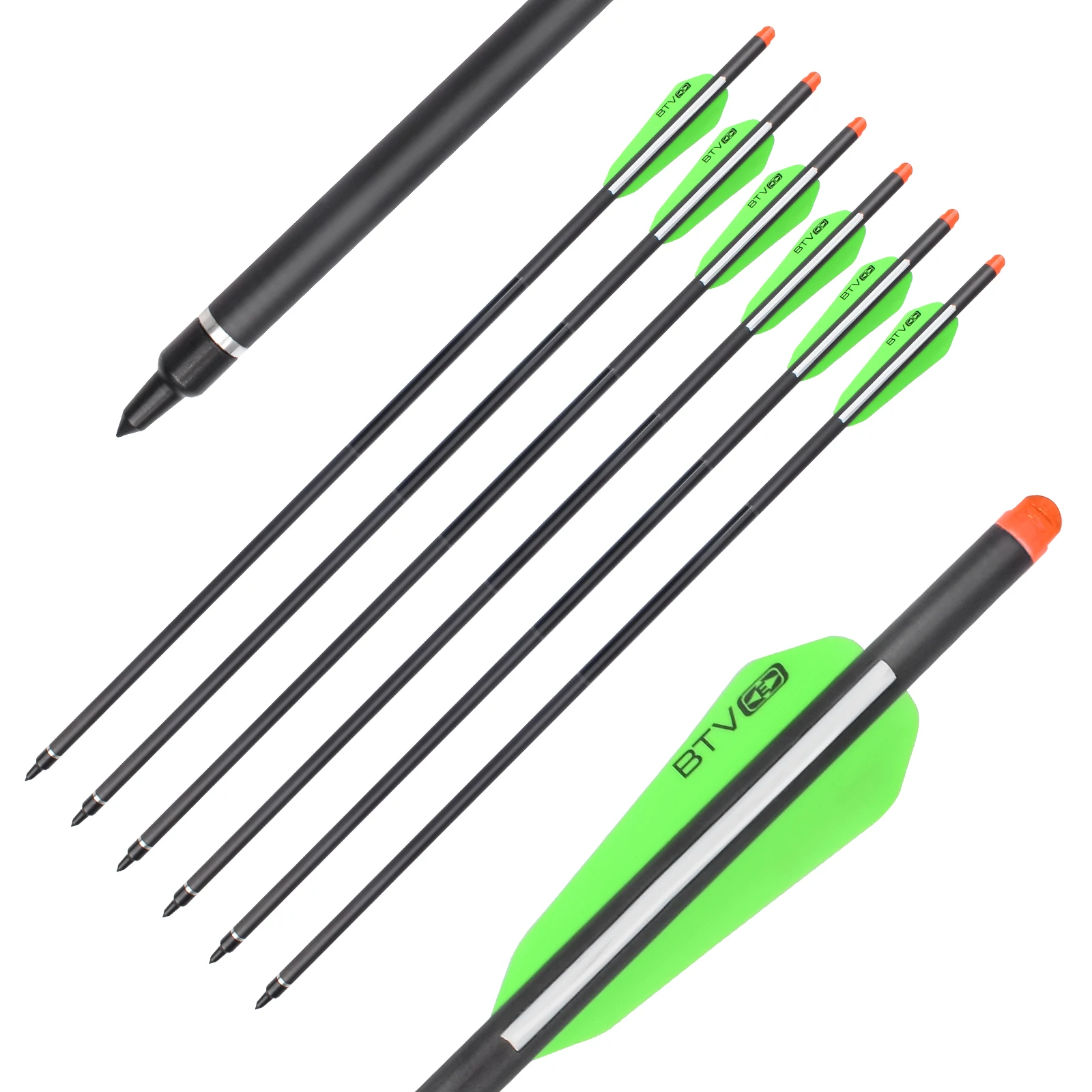 Bolts Carbon Arrows Archery Hunting Shooting