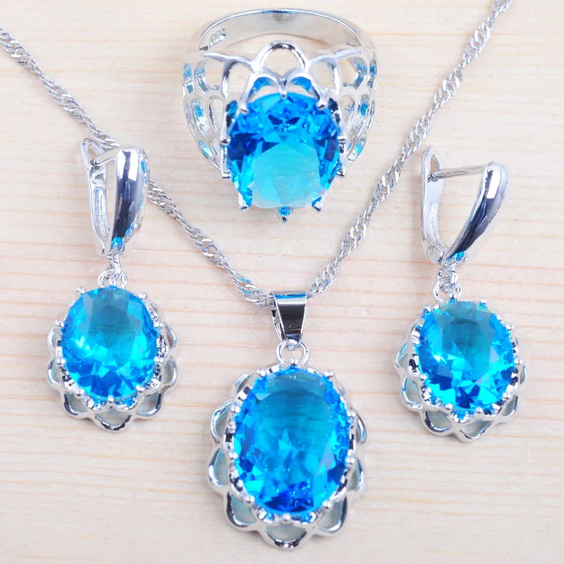 2020 Новые Ювелирные наборы для женщин серебряного цвета Лучшие подарки на день