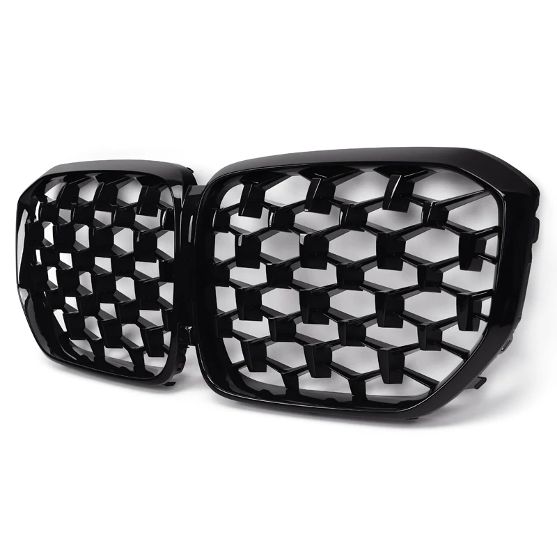 

Black Diamond Car Grille Fits for Bmw X5 G05 40i 2019-IN ABS Material Left Connection Right Kidney Grills