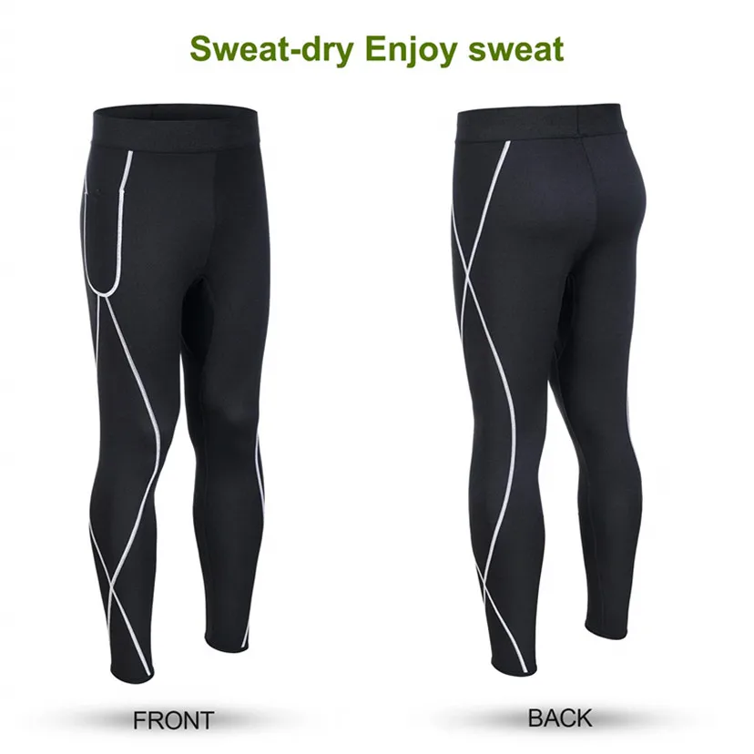 Neoprene Mens Body Shaper Abdomen Reducer Thermo Sauna Sweat Pants Waist Trainer Fat Burning Male Shapewear Fitness Leggings Leg