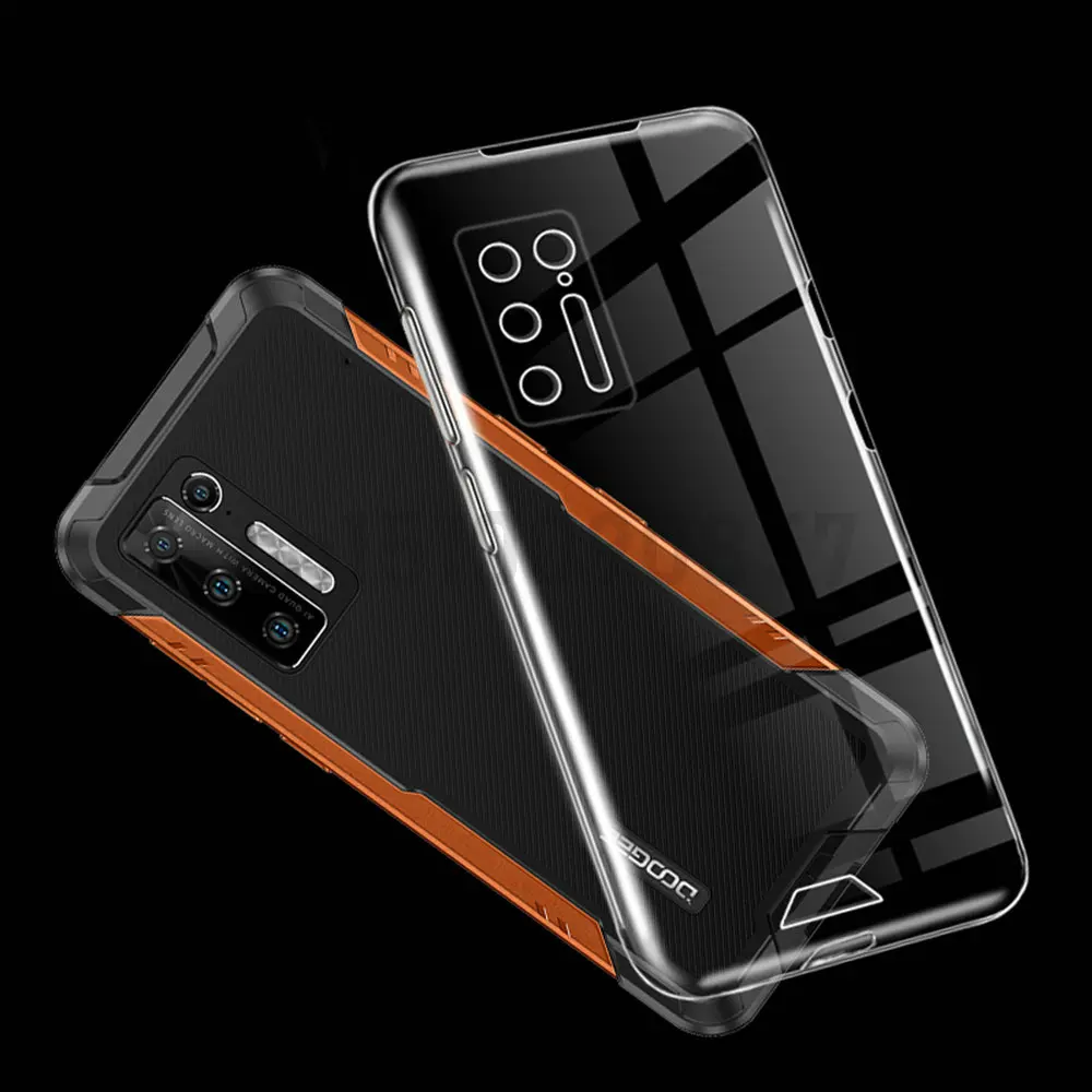 Стекло и силиконовый чехол 3-в-1 Для DOOGEE S97 Pro Чехол закаленное стекло Защита экрана