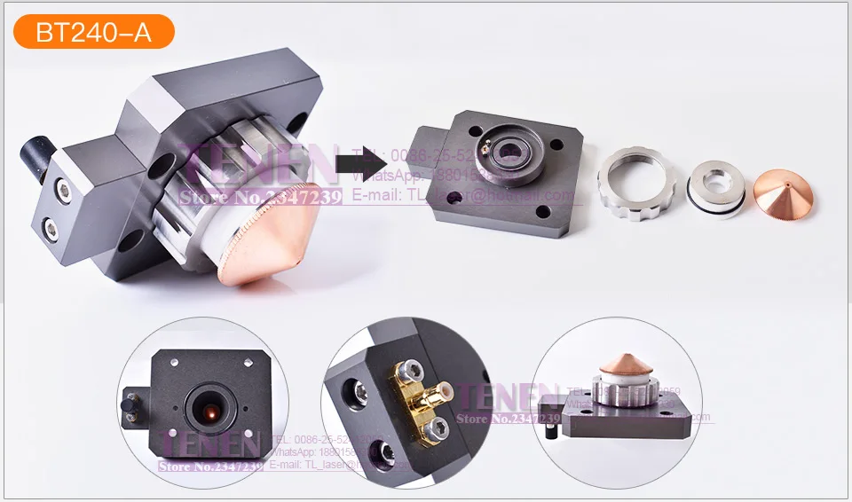 Raytools Лазерная режущая головка BT210 BT230 BT240/240 S WSX001A LaserMech сопло соединительная часть для волоконного металла режущая машина