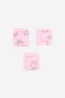 CROCKID, трусы уп, для девочек, К 1931-3уп, коты на светлорозовом