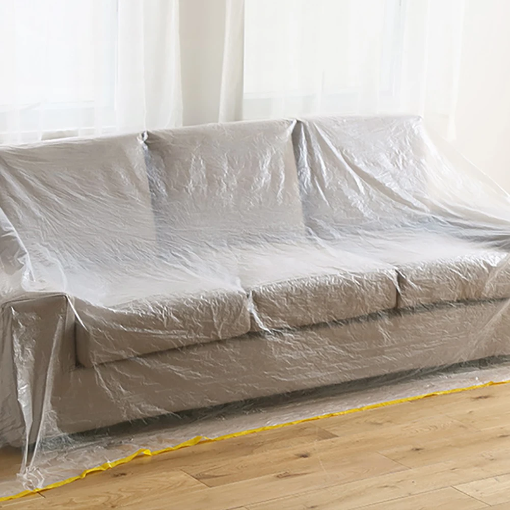 

Dust Cover Bed Waterproof Dustproof Sofa Home Supplies Garden Outdoor Transparent Durable Furniture Protector Storage Couch