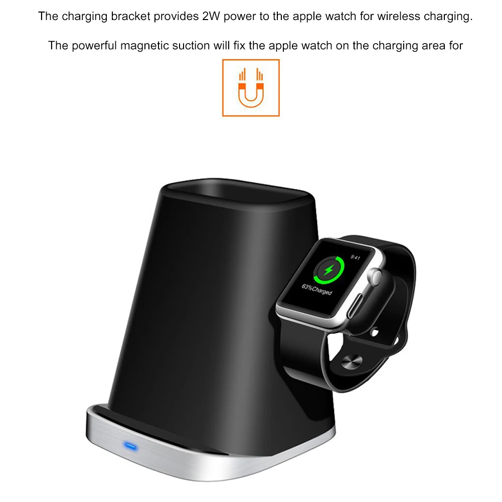 

3 in 1 Wireless Fasting Phone Charger Mount Dock Stand Holder for Samsung Wireless Charging Induction Charger Pad