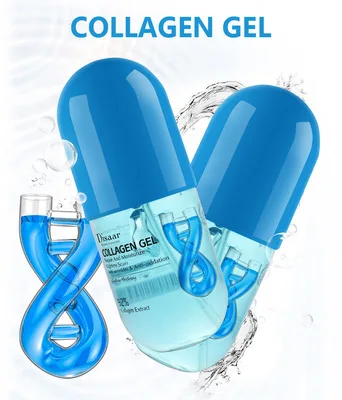 

Collagen Capsule Gel For Woman Facial Cleansing Skin Shrinking Pores Hydrating Moisturizing Face