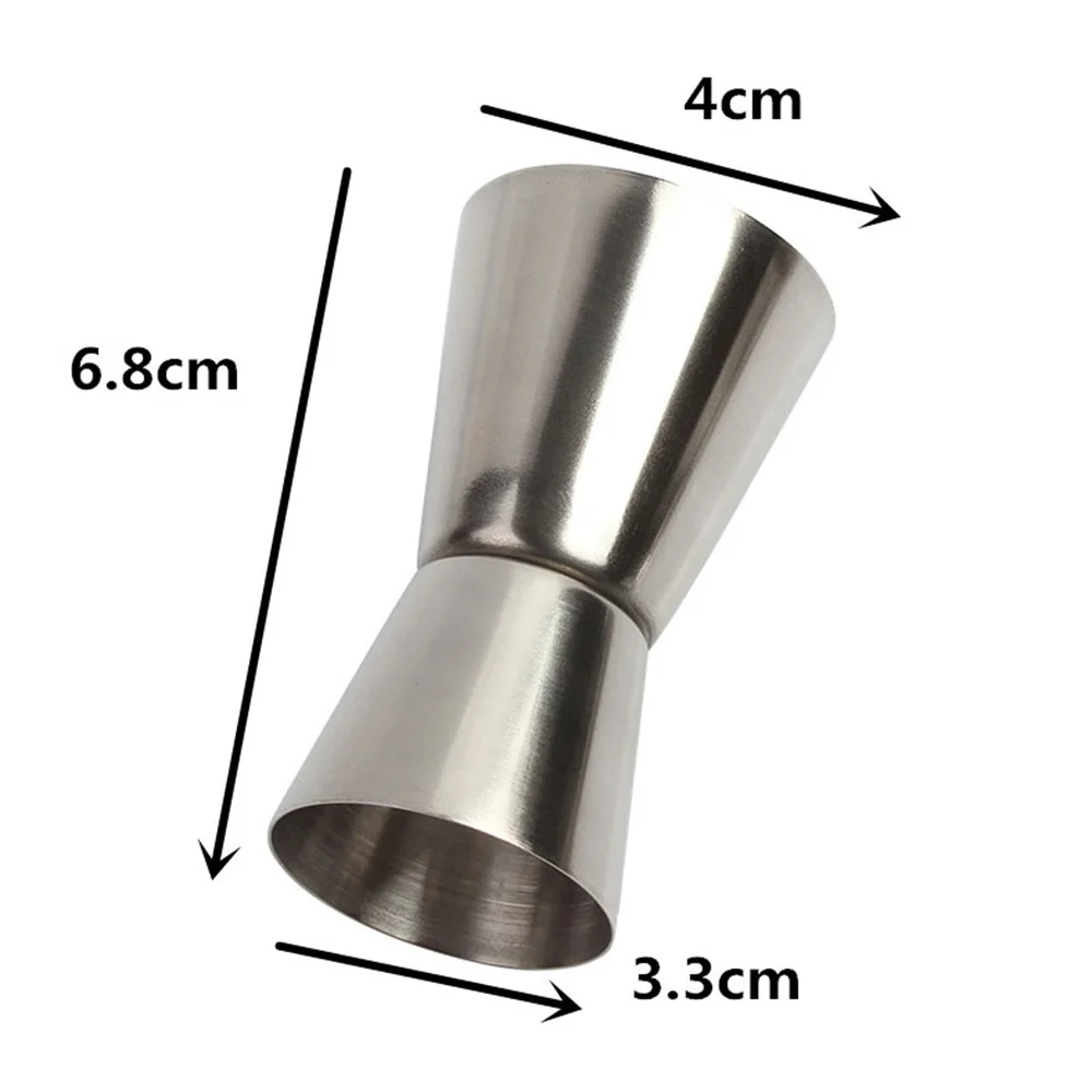

15/30ml Stainless Steel Cocktail Shaker Measure Cup Dual Shot Drink Spirit Measure Jigger Kitchen Gadgets Drink Liquid Tools