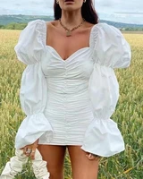 2021 new women white purple strapless long sleeve vestidos celebrity evening party bandage dress wholesale