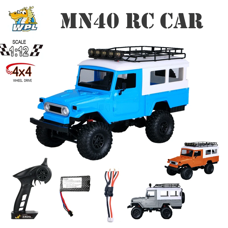 WPL Радиоуправляемый автомобиль MN40 масштаб 1:12 2,4G 4WD внедорожник многоцветная светодиодный ная подсветка дистанционное управление восхождение автомобиль грузовик D90 для детей