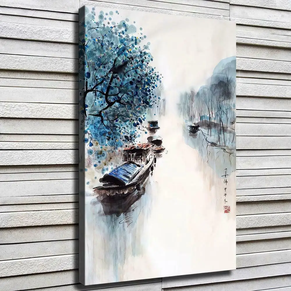 

Краска Jiangnan, картина Hd, картина маслом на холсте, Украшение стен для дома и офиса
