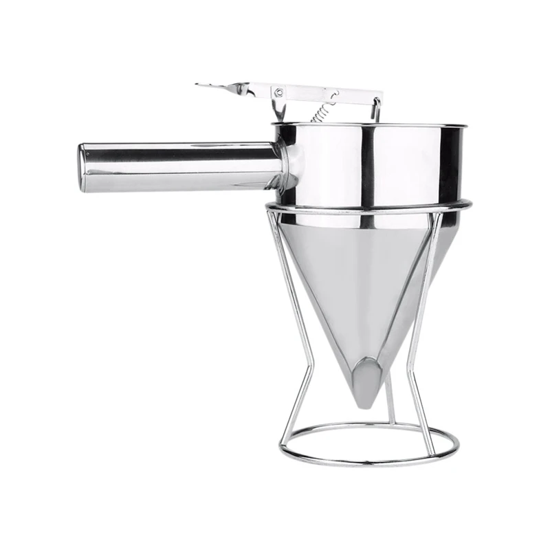 

Stainless Steel Batter Pancake Ball Dispenser Cake Cupcake Dough Dispenser Funnel Household Takoyaki Machine Octopus Balls Maker