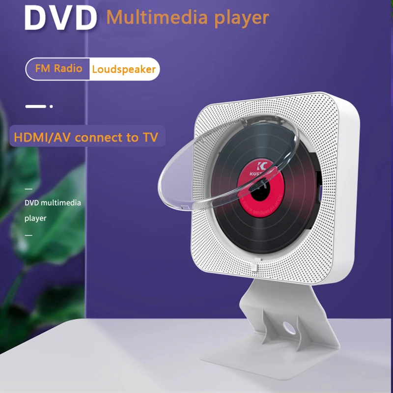 Bluetooth HiFi динамик настенный VCD/DVD плеер CD Boombox FM радио HDMI выход с беспроводным