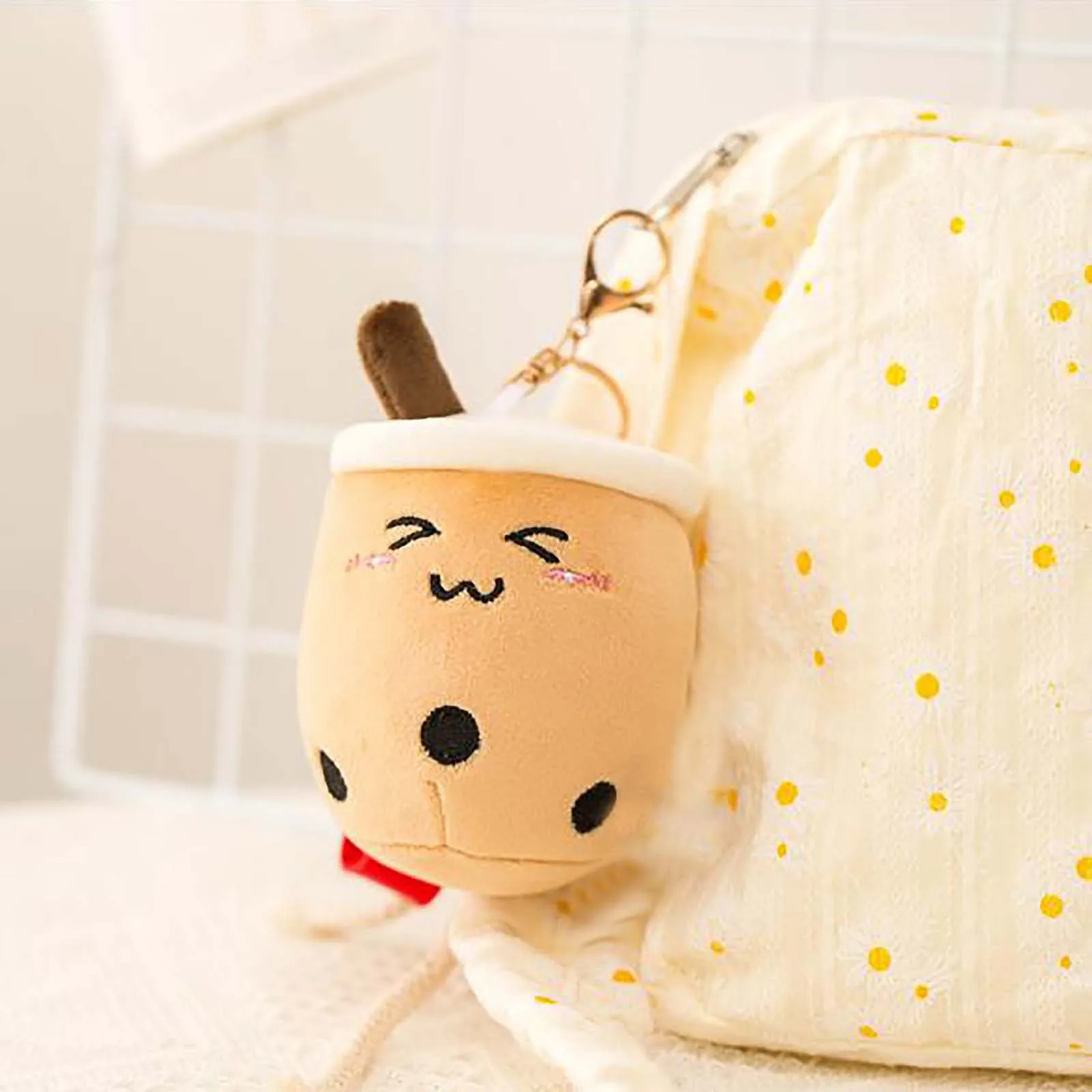 Новинка чайная чашка плюшевая игрушка брелок-подвеска мягкая кукла для молока и