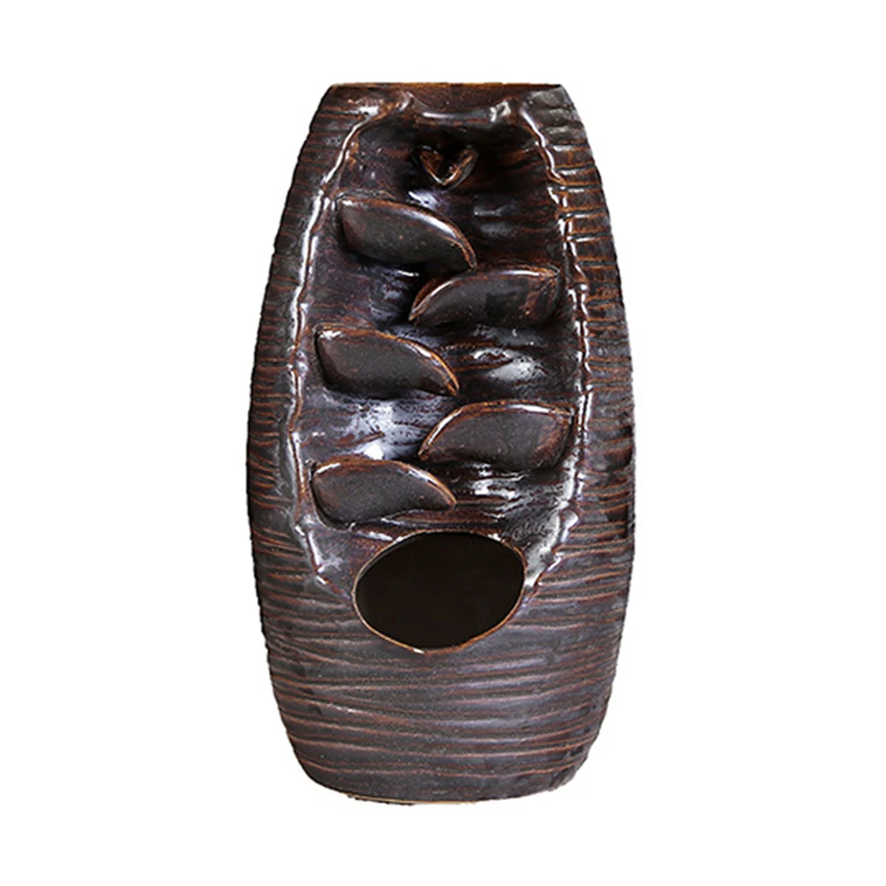 

Backflow Burner Censer Holder Ceramic Backflow Waterfall Smoke Incense Ornament Home Decor Cones Aroma Spice 24*15.5*14.5cm