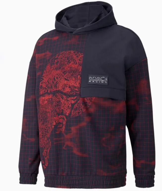 

F1 racing jacket autumn and winter team stand collar hooded sweatshirt same style customization