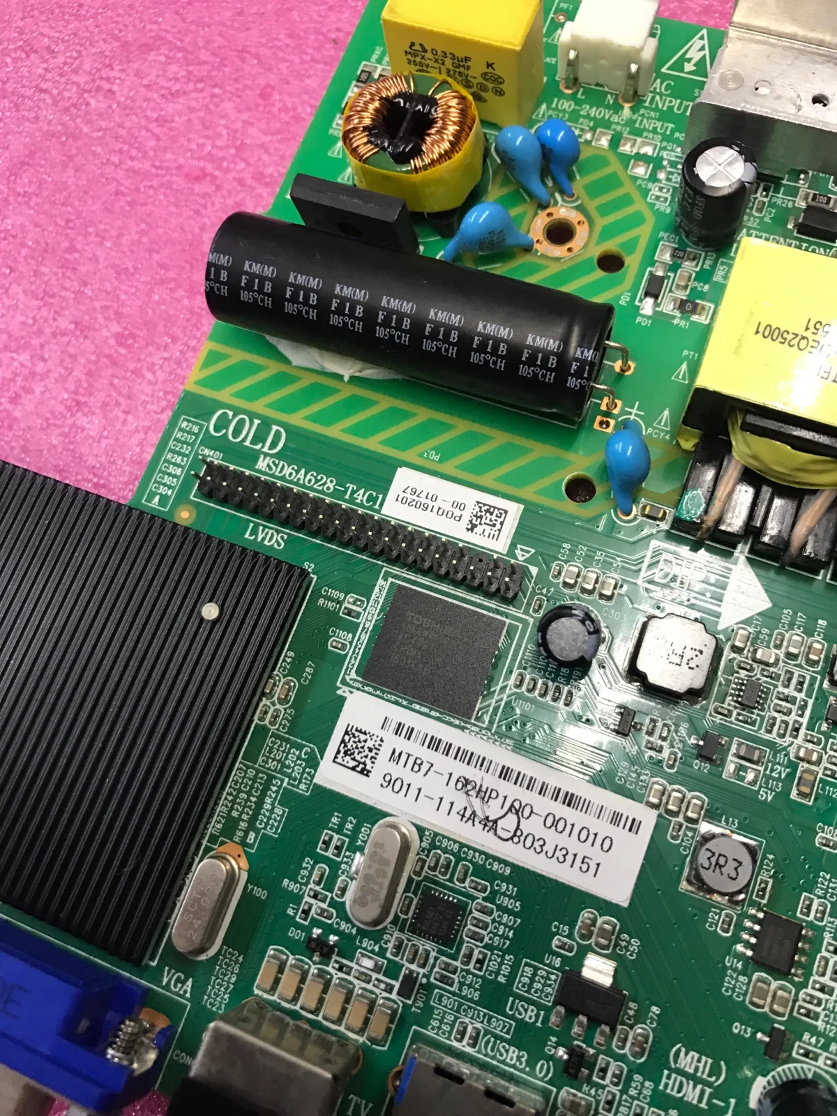 

Original logic circuit board 32PHF5055/T3 motherboard MSD6A628-T4C1 screen HV320WHB