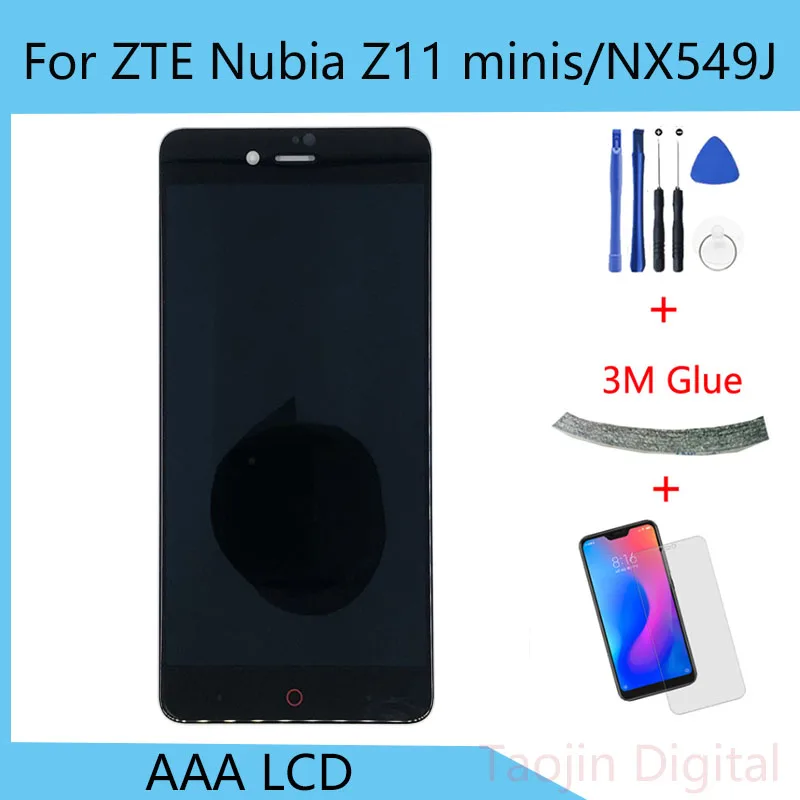 Для 5 2 ''ZTE Nubia Z11 mini S NX549J ЖК дисплей сенсорная панель экран дигитайзер в сборе с