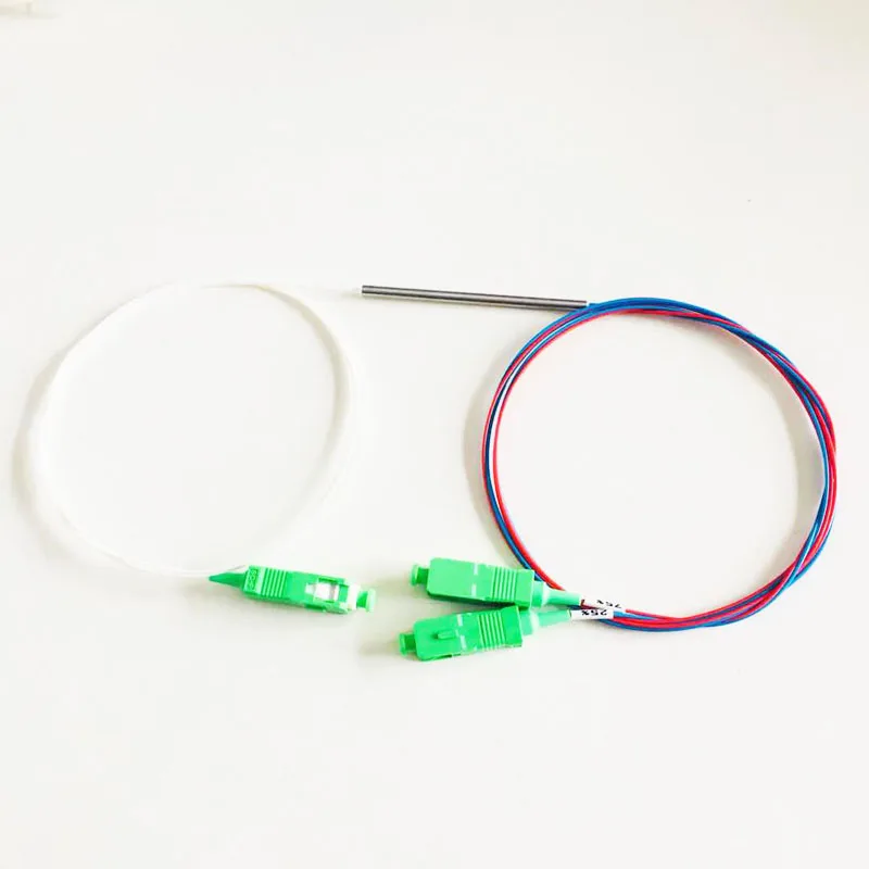 SCAPC 1X2 PLC одномодовый волоконно оптический разветвитель FTTH Сталь Тип трубки SCAPC1x2