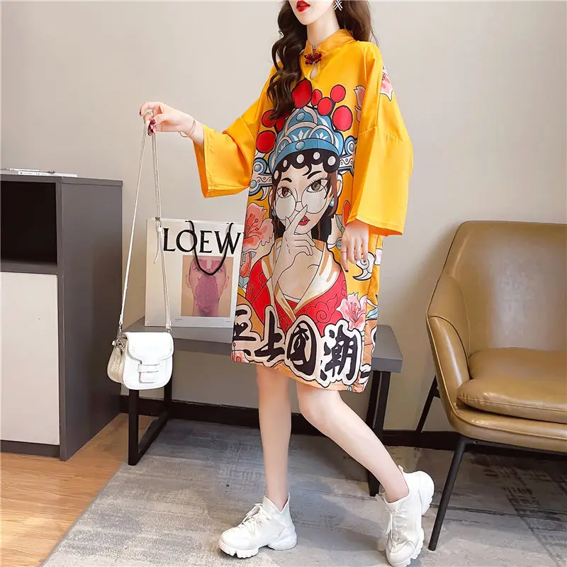 Женское платье Ципао в китайском стиле Вечернее приталенное с длинным