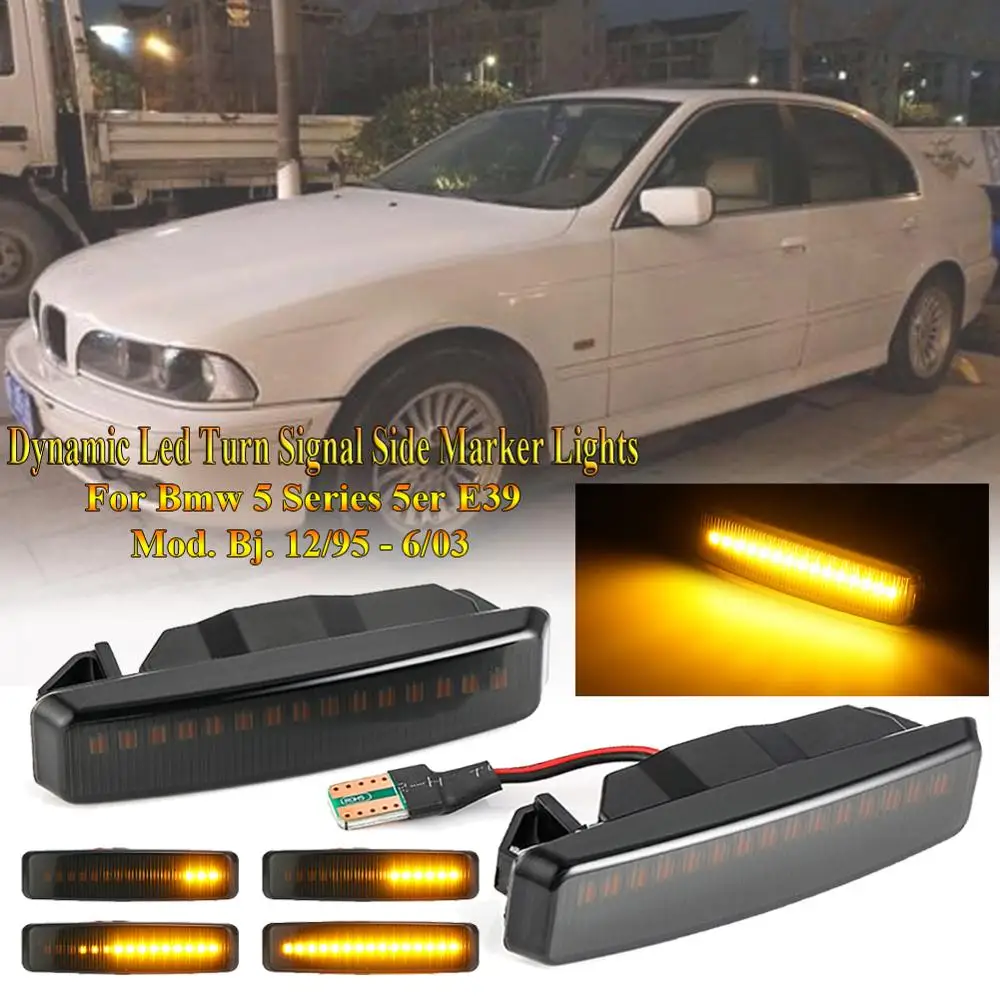 2 шт. Динамический светодиодный указатель поворота боковой габаритный