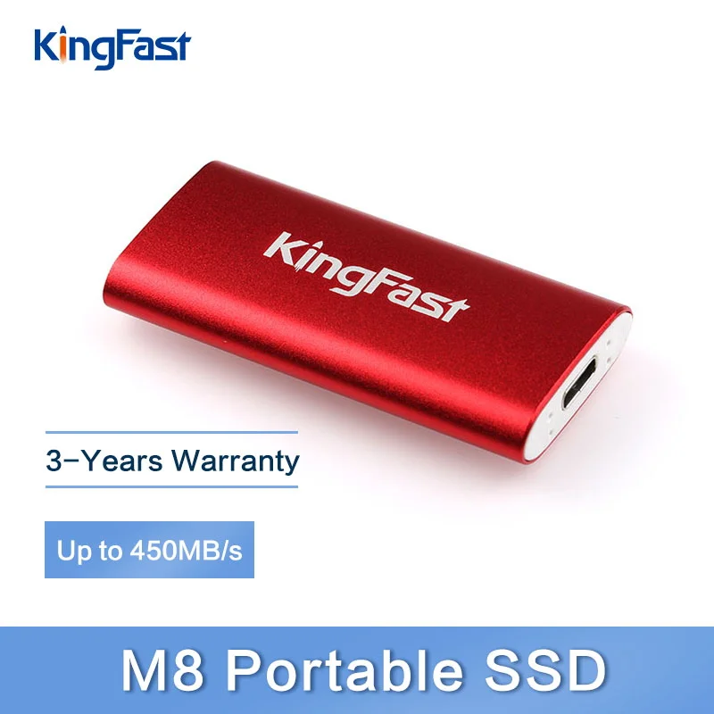 KingFast внешний SSD 1 ТБ портативный Внешний жесткий диск 1ТБ USB 3.0 Type-C твердотельный