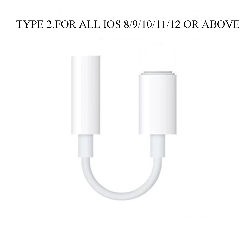 for all IOS 3,5 мм Aux аудио адаптер для iPhone аудио адаптеры 3,5 Jack наушники адаптер для Iphone 7 8 7 Plus 8Plus X XS MAX XR - Цвет: for all IOS