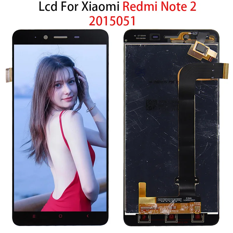 ЖК-дисплей 5 дюйма для Xiaomi Redmi Note 2 с сенсорным экраном дигитайзер в сборе Note2