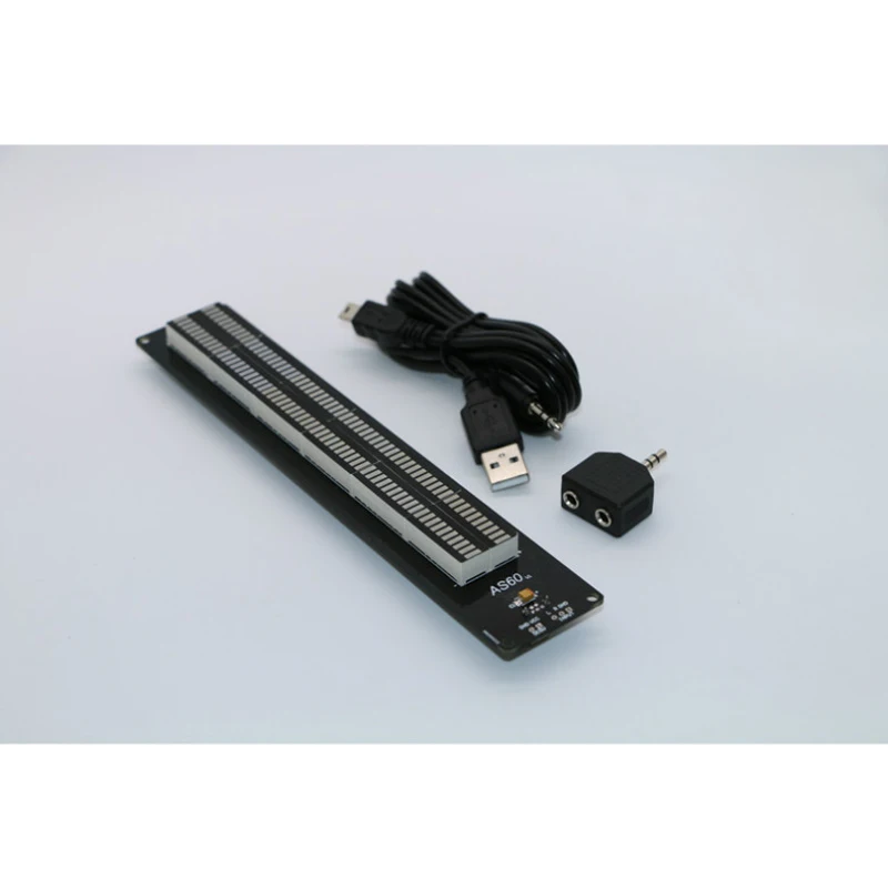 AS60 LED Music Spectrum Indicator Dual Channel 60 Professional Level Volume Display Electronic VU Meter | Электроника