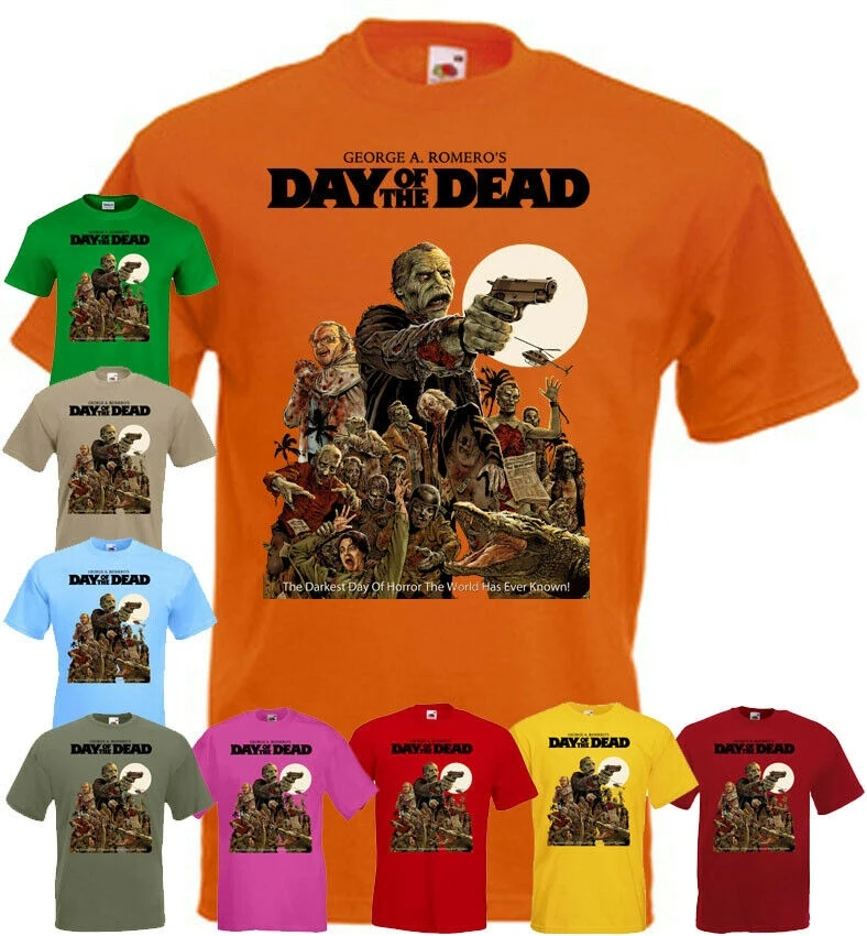Футболка Day Of The Dead v3 желтого зеленого красного цвета с изображением фильма ужасов